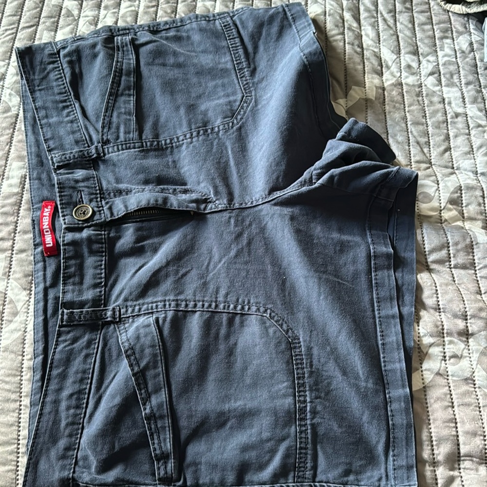 Blue cargo shorts